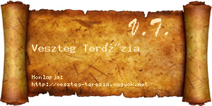 Veszteg Terézia névjegykártya
