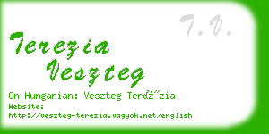 terezia veszteg business card